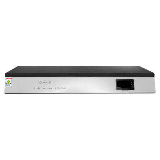 Premiere Slide Warmer XH-2001 1 Premiere XH-2001 Slide Warmer with LED temperature display and 66-slide capacity on black anodized surface