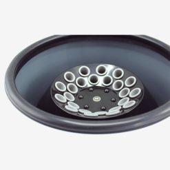 XC40A1 low-speed desktop centrifuge with a 24-place fixed angle rotor for clinical blood separation.