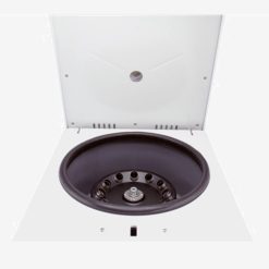 XC60A16 centrifuge open lid showing 16-place rotor